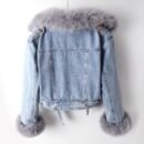 Fox Fur Liner Denim Jacket