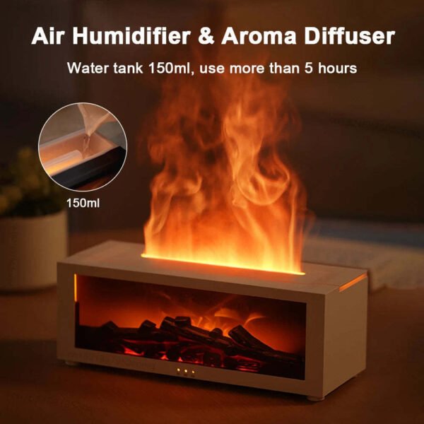 3D Flame Fireplace Diffuser for Relaxation - Image 3