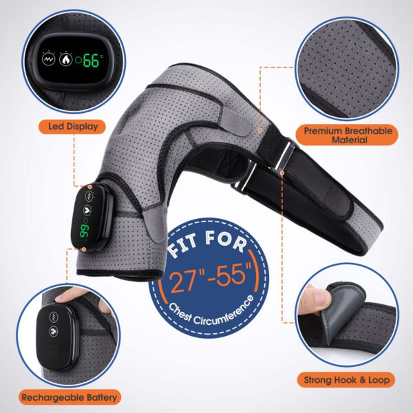 Portable Heated Shoulder Wrap for On-the-Go Relief - Image 7