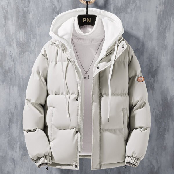 Men’s Hooded Windproof Winter Jacket - Image 3