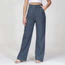 Relaxed-Fit Wide-Leg Pants for Women’s Daily Wear