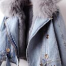 Fox Fur Liner Denim Jacket