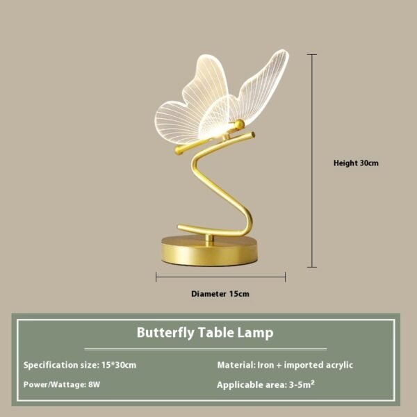 Bedside Butterfly Table Lamp - Image 5